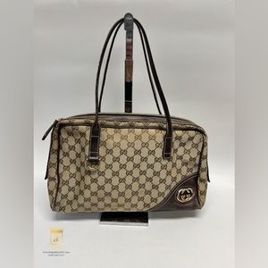 ✨SOLD✨Gucci GG monogram canvas handbag